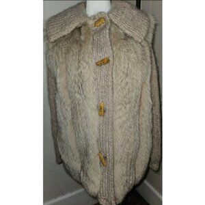 Custom FURS by PHIL GRANT Real Fox Fur and Knit Jacket Ladies Medium